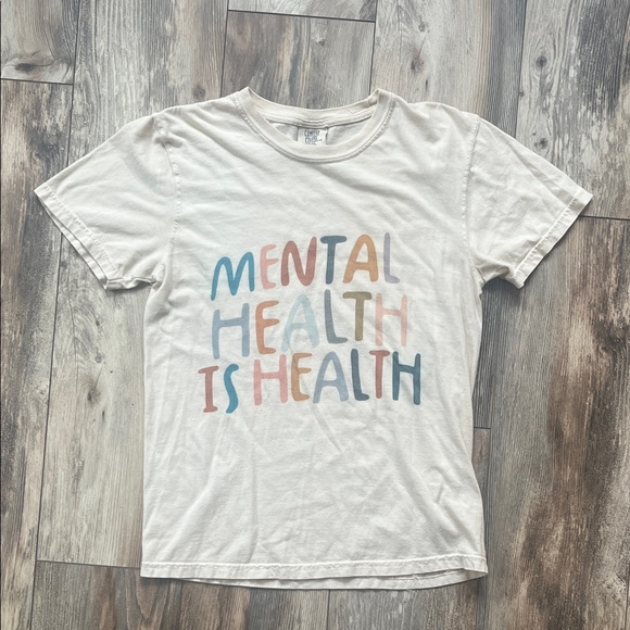 Comfort Colors Tops - Mental Health Is Health • Graphic Tee